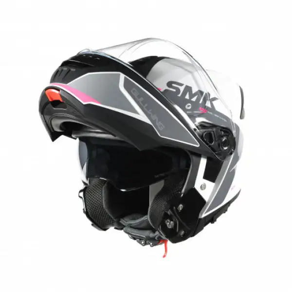 SMK Gullwing Kresto Modular Helmet White Pink