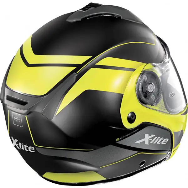 X-Lite X-1004 CHARISMATIC N-COM flip up helmet matt Black Yellow