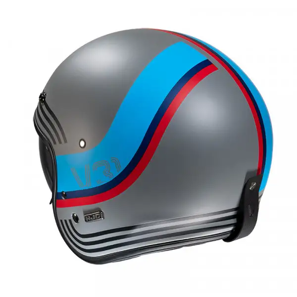 Hjc Jet motorcycle helmet  V31 BYRON Blue Red Gray Black