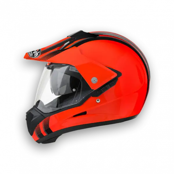 Airoh S5 Line orange gloss offroad helmet