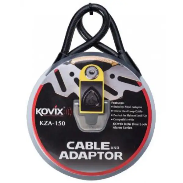 Kovix steel cable KSA 1.5m with adapter for KAL10 and KAL14 brake lock