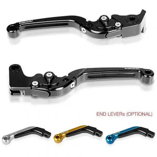 Barracuda HI7127 Pair of brake levers and Clutch Joint for Honda Black