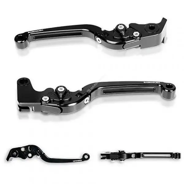 Barracuda YP112715 Pair of levers and Friction Jointed per YAMAHA Black