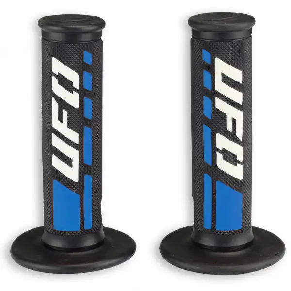 Pair of cross-enduro grips Ufo Plast Trax Blue