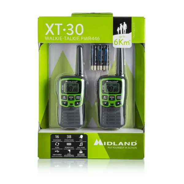 Midland XT-30 Green 6 km two-way radios