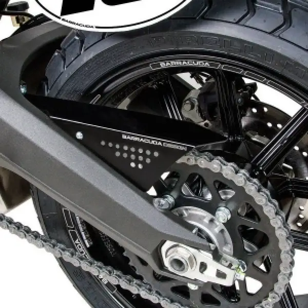 Barracuda DR8119 black aluminum chain guard for Ducati
