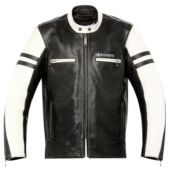 Alpinestars Eliminator leather jacket black-cream