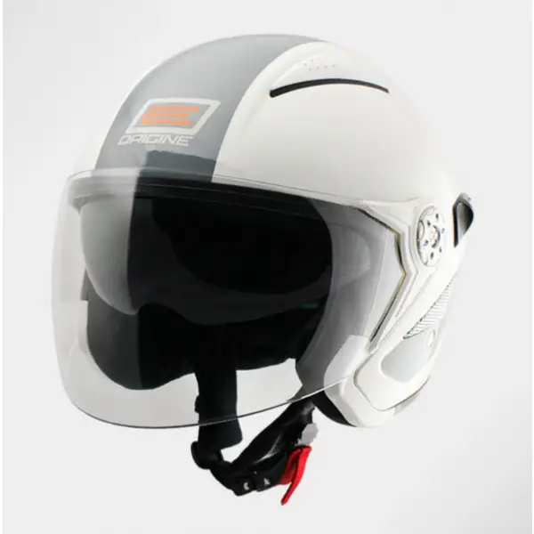 Origine Falco Retrò jet helmet with sun visor White-Grey