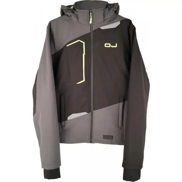 OJ SKID Black Gray Hooded Sweatshirt