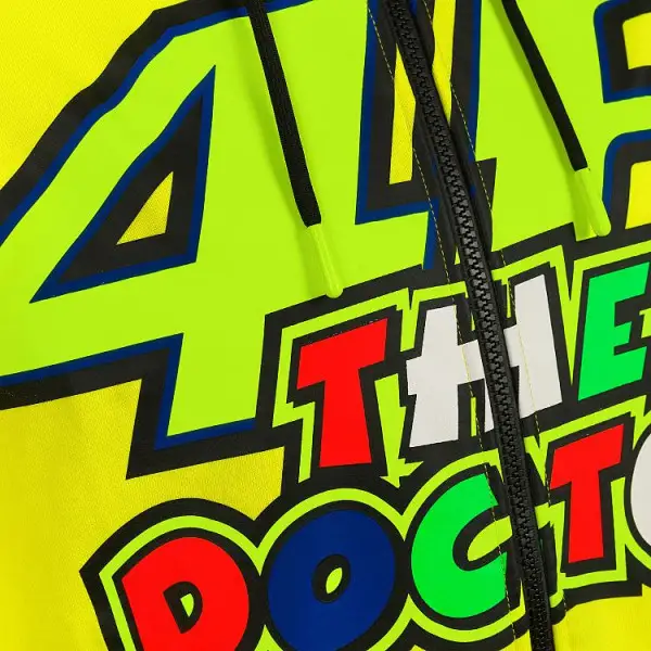 VR46 46 THE DOCTOR full zip hoodie Yellow