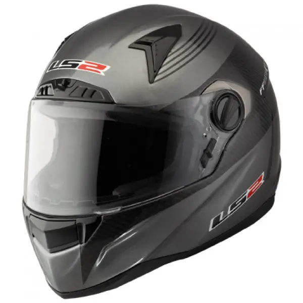 LS2 FF385 CT2 full face helmet with internal sun visor Carbon