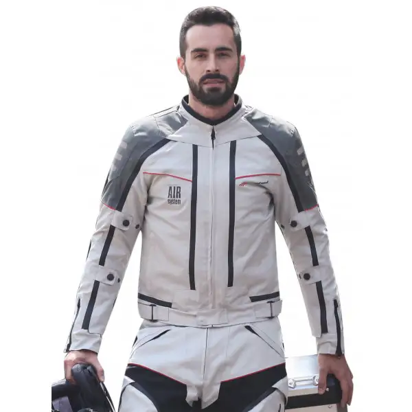 Giubbotto moto All Season Befast con Air System 4 stagioni Grigio