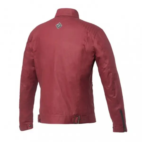 Tucano Urbano Pol short jacket in waxed cotton biking red