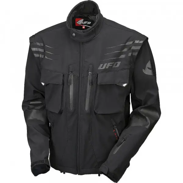 UFO Taiga enduro jacket with zip off sleeves Black