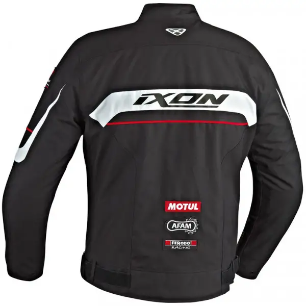 Ixon Matrix 4 season motorcycle jacket black white red