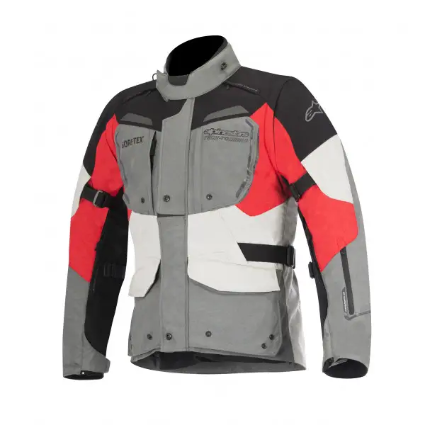 Giacca moto Alpinestars Durban Gore-Tex grigio nero rosso