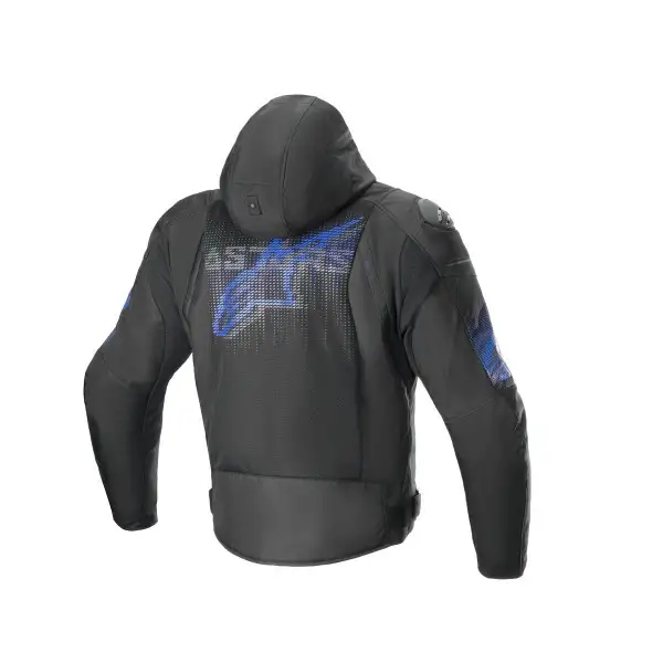 Motorcycle jacket Alpinestars ZACA AIR VENOM WP Black Electric Blue