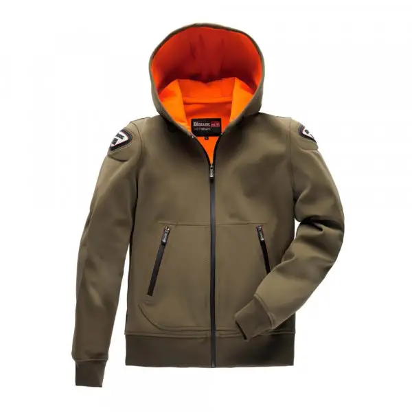 Giacca moto Blauer EASY MAN 1.1 in Softshell verde bosco