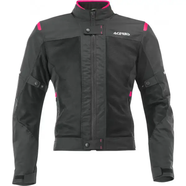 Acerbis RAMSEY VENTED CE woman summer jacket Black Pink