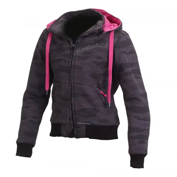 Macna woman summer jacket Freeride black grey camo pink