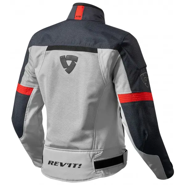 Giacca moto donna estiva Rev'it Airwave 2 argento rosso