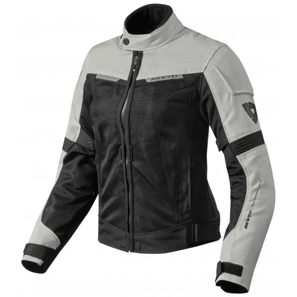 Giacca moto donna estiva Rev'it Airwave 2 bianco nero