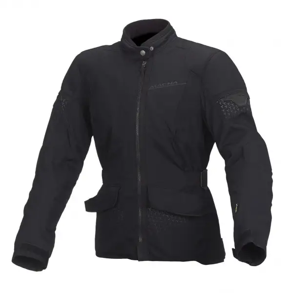 Macna woman touring jacket Shine WP black