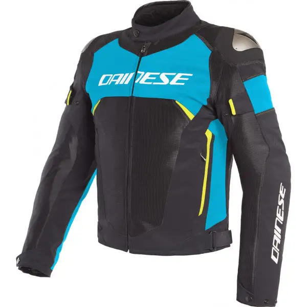 Dainese DINAMICA AIR D DRY summer Jacket Black Fire Blue Fluo Yellow