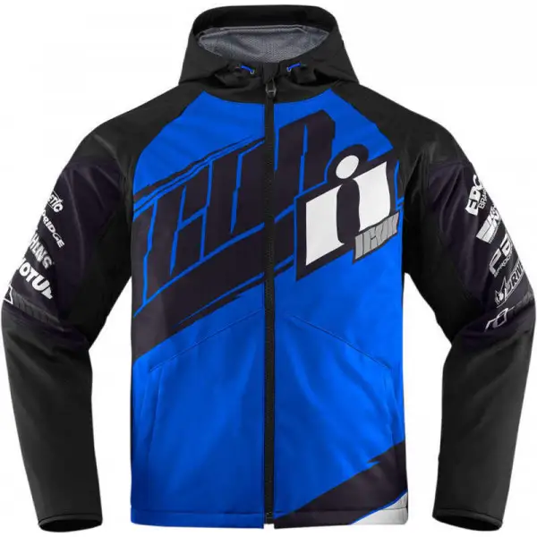 Icon Team Merc motorcycle jacket Blue