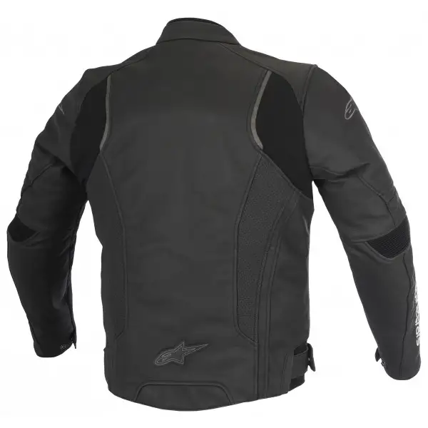 Giacca moto pelle Alpinestars Devon Airflow nera