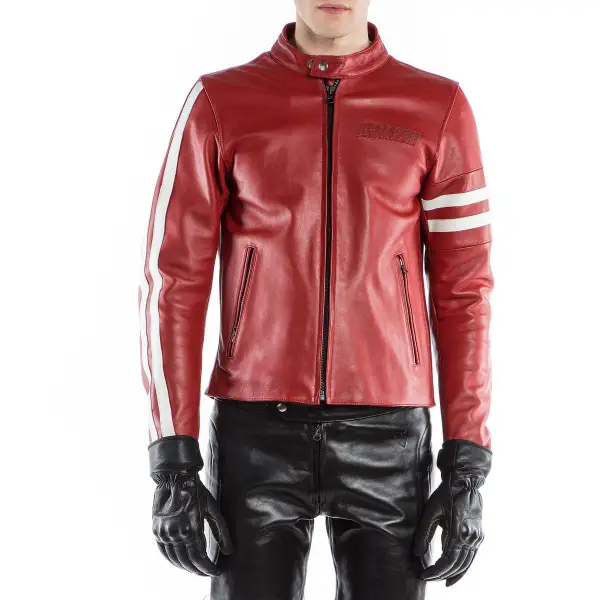 Dainese72 FRECCIA72 leather jacket Red White