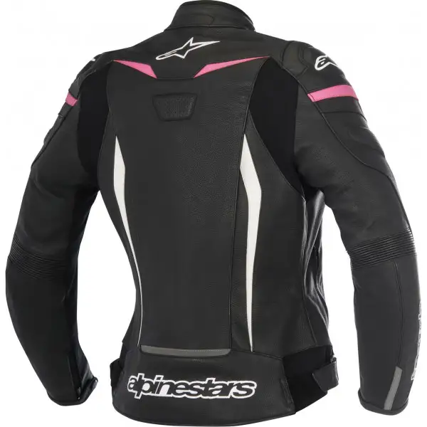 Alpinestars STELLA GP PLUS R V2 leather jacket black fuchsia