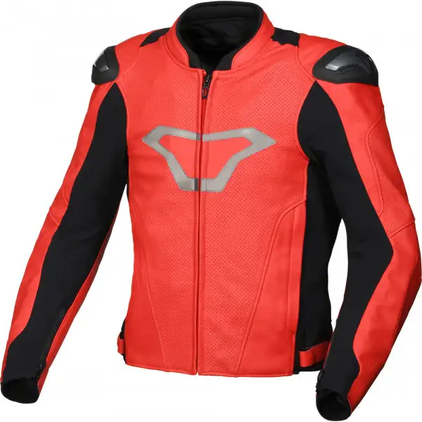Macna Aviant Air Red Black motorcycle leather jacket