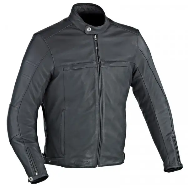 Ixon Copper Slick leather motorcycle jacket black