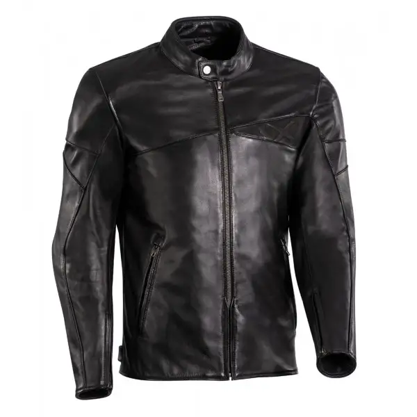 Ixon CRANKY black leather motorcycle jacket