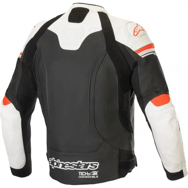 Alpinestars Gp-R V2 Leather Jacket Tech-Air Compatible Black White Red