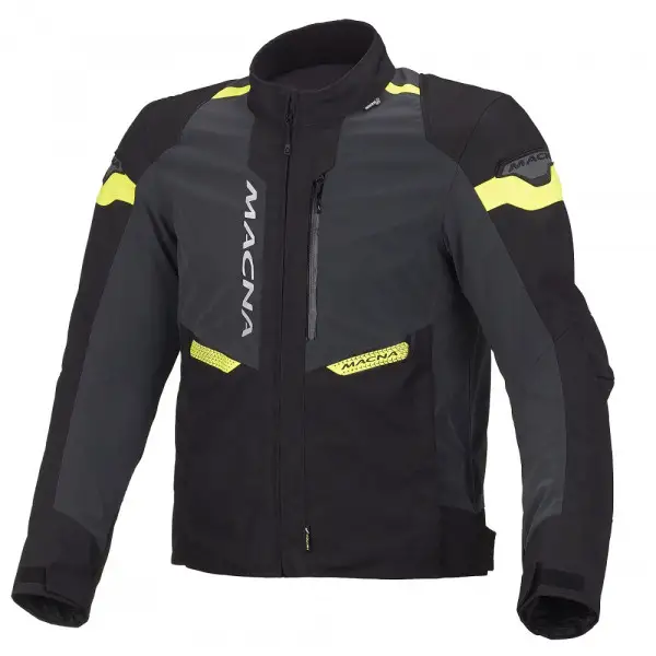 Macna touring Jacket Traction WP black night eye fluo yellow