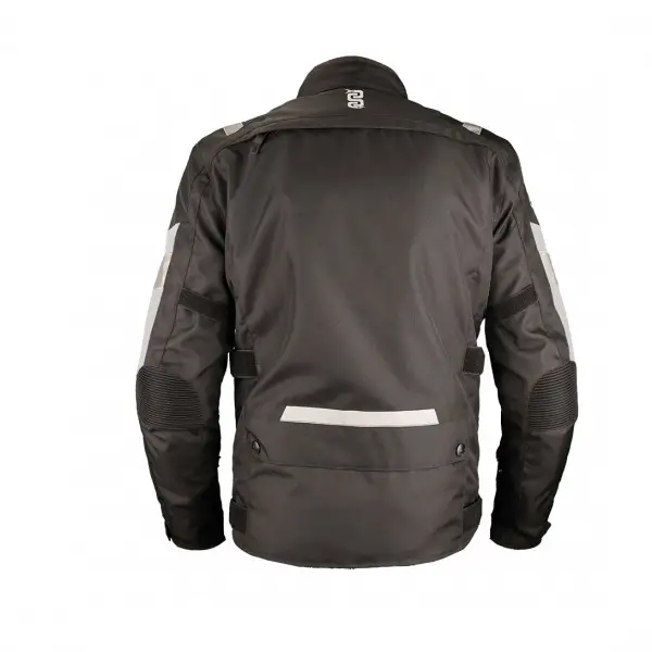 Touring motorcycle jacket OJ CROSSWAY 3 layers Black Light gray