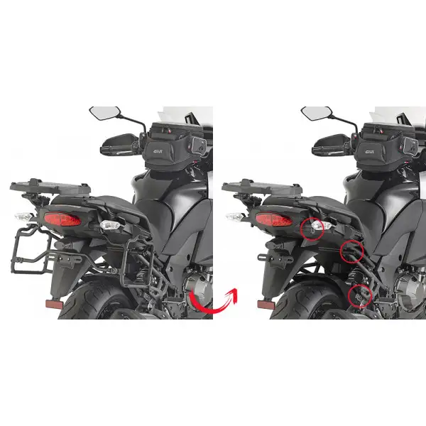 GIVI PLR4113 Portavaligie laterale rimozione rapida per MONOKEY