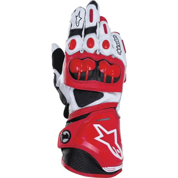 ALPINESTARS GP-PRO leather gloves col. red