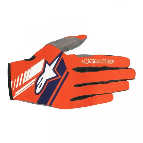 Alpinestars Neo Gloves Orange Fluo Dark Blue
