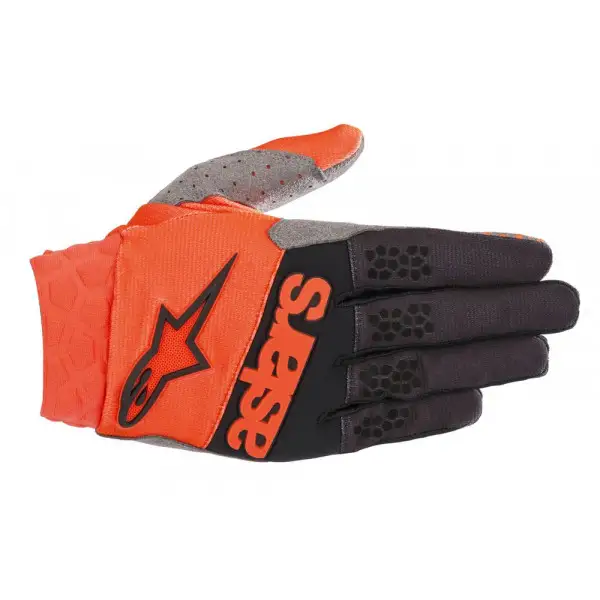 Alpinestars Racefend Gloves Orange Fluo Black