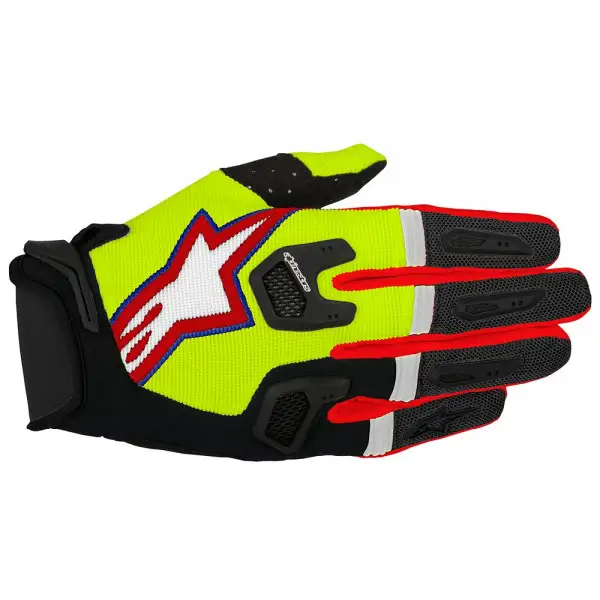 Alpinestars Racefend offroad gloves yellow fluo black res