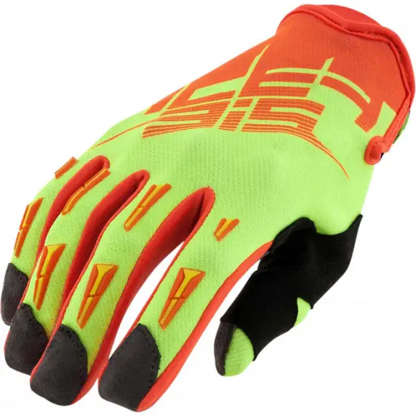 Acerbis MX Kid child cross gloves fluo yellow Orange