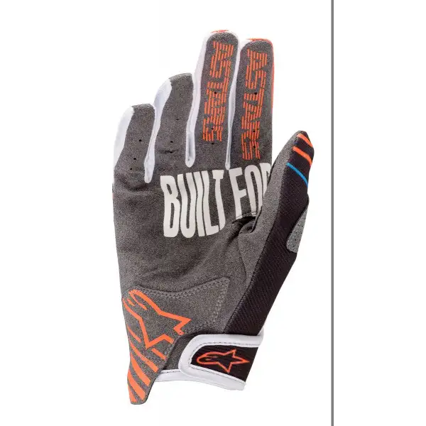 Alpinestars YOUTH RADAR kid cross gloves Anthracite Orange Fluo