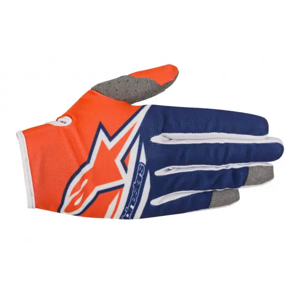 Alpinestars cross child gloves Youth Radar Flight orange dark blue white