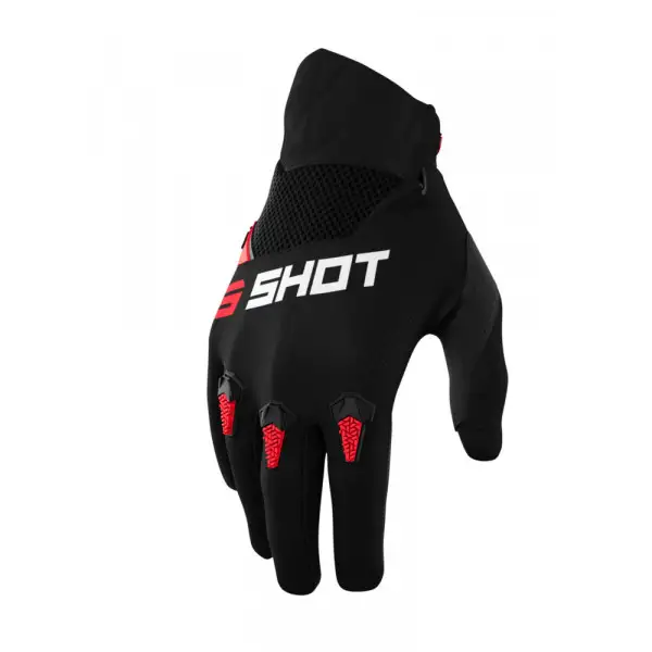 Shot KID DEVO Kid's MX Gloves Red