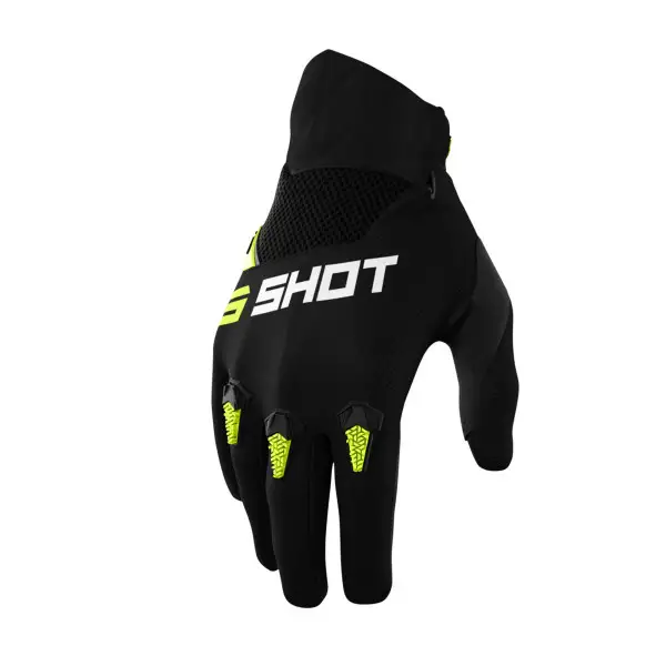 Shot DEVO MX Gloves Neon Yellow