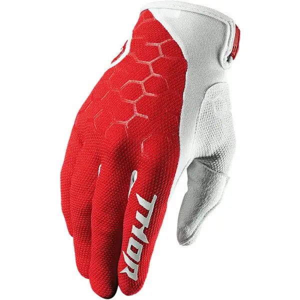 Thor cross Gloves S7 DRAFT Indi Red White