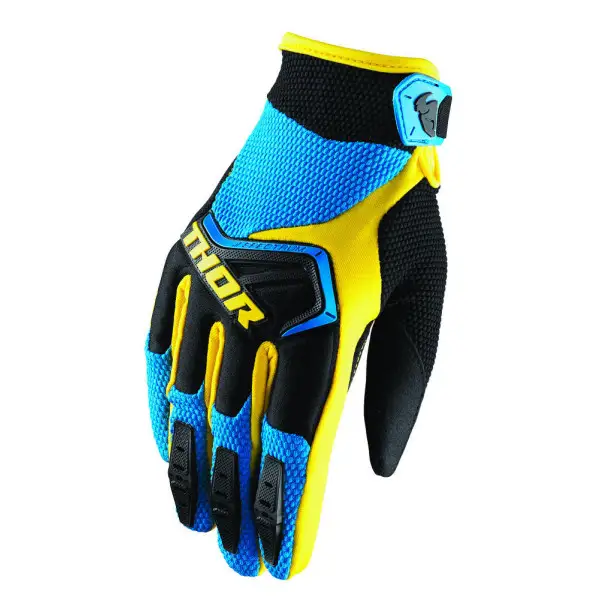 Thor cross Gloves S8 SPECTRUM Blue Black Yellow